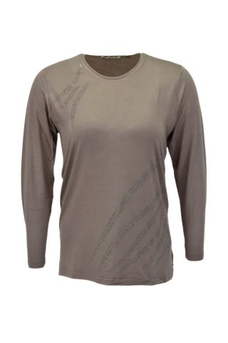 Kadın Uzun Kol Taşlı Bluz BGL-ST03786