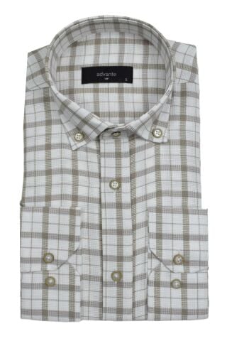 Erkek Ekose Klasik Uzun Kol Gömlek Waffle BGL-ST02986