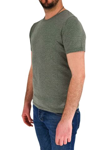 Erkek Sıfır Yaka Tişört T-752 BGL-ST01831