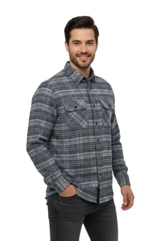 Erkek Kışlık Çift Cep Kapaklı Gömlek BGL-ST04931