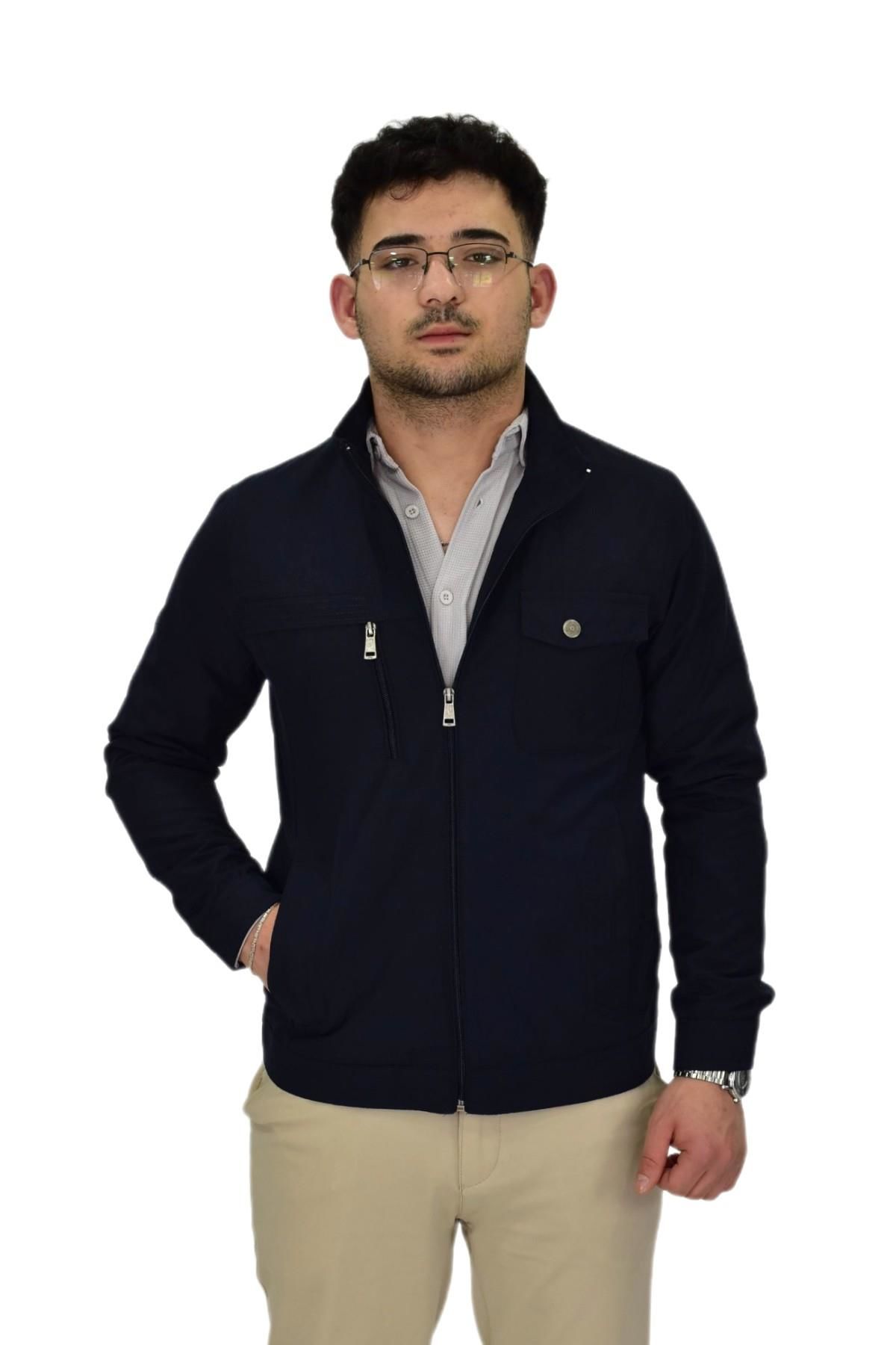 Erkek Mevsimlik Kanvas Spor Mont 8094 BGL-ST04370