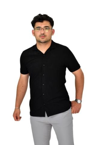 Erkek Apaçi Yaka Düğmeli Tişört 9655 BGL-ST04589