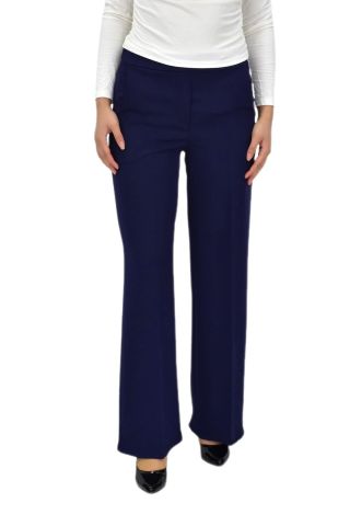 Kadın Bol Paça Beli Lastikli Kumaş Pantolon BGL-ST04322