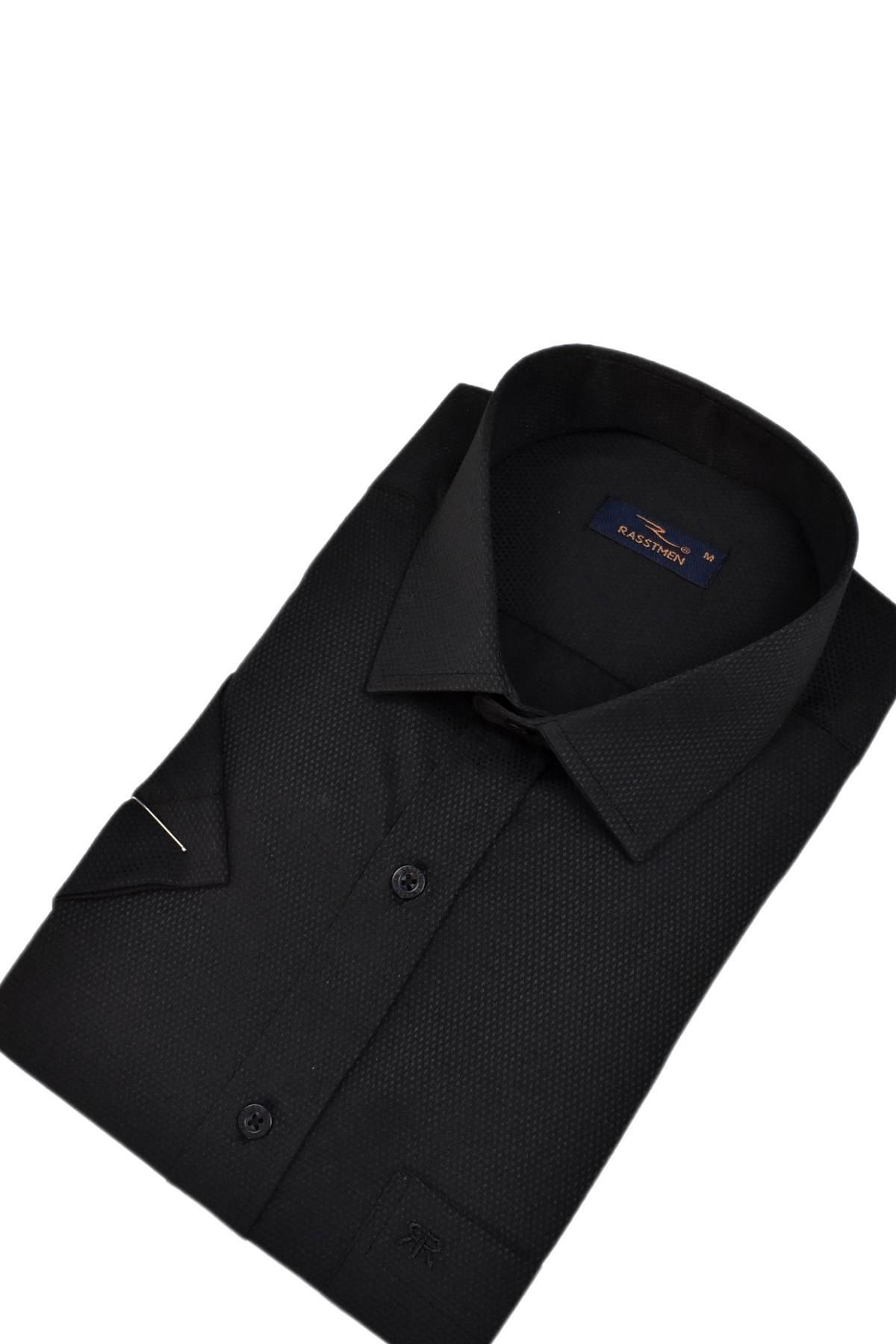 Erkek Büyük Beden Silim Fit Uzun Kol Armürlü Gömlek BGL-ST03068