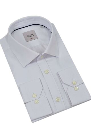 Erkek Puantiyeli Slim Fitt Uzun Kol Gömlek 2382 BGL-ST04377