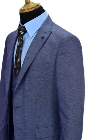 Erkek Takım Elbise Silim Fit Çift Yırtmaçlı 6 Drop 774