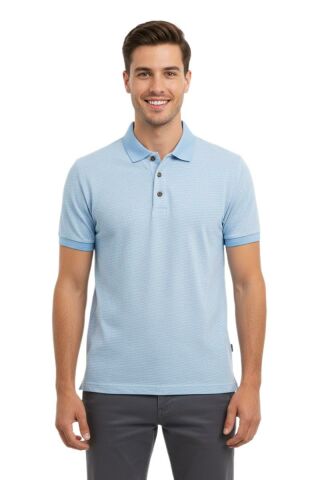 Erkek Polo Yaka Jakarlı T-sıhırt 2063 BGL-ST00533