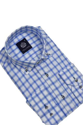 Erkek Ekose Klasik Uzun Kol Gömlek Oxford BGL-ST02987