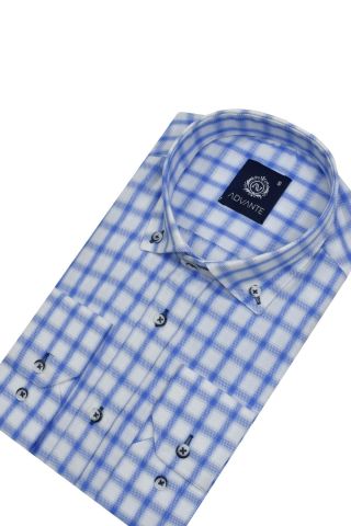 Erkek Ekose Klasik Uzun Kol Gömlek Oxford BGL-ST02987