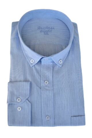 Erkek Büyük Beden Silim Fit Uzun Kol Gömlek BGL-ST03069