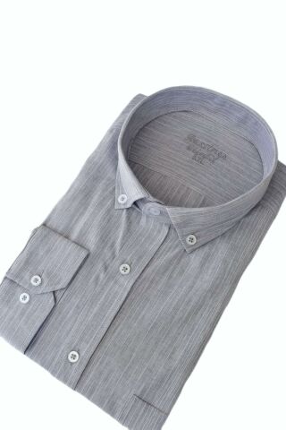 Erkek Büyük Beden Silim Fit Uzun Kol Gömlek BGL-ST03069