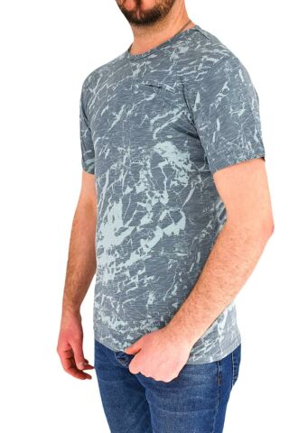 Erkek Sıfır Yaka Tişört T-742 BGL-ST01832