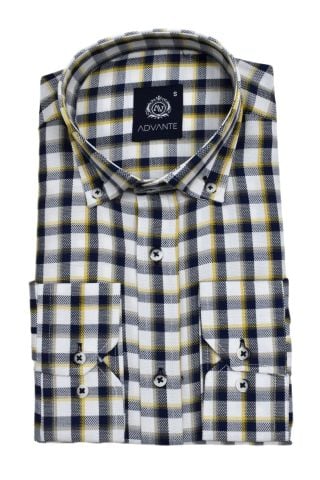 Erkek Ekose Klasik Uzun Kol Gömlek Oxford BGL-ST02988