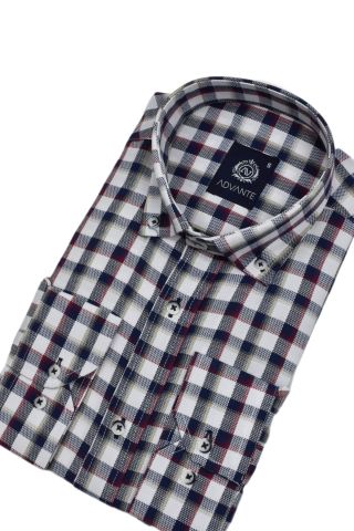 Erkek Ekose Klasik Uzun Kol Gömlek Oxford BGL-ST02988