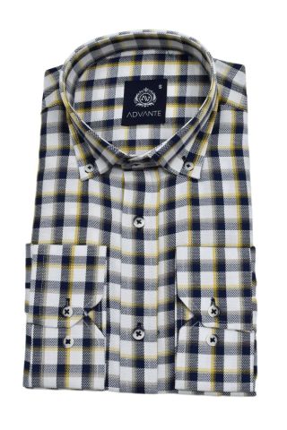 Erkek Ekose Klasik Uzun Kol Gömlek Oxford BGL-ST02988