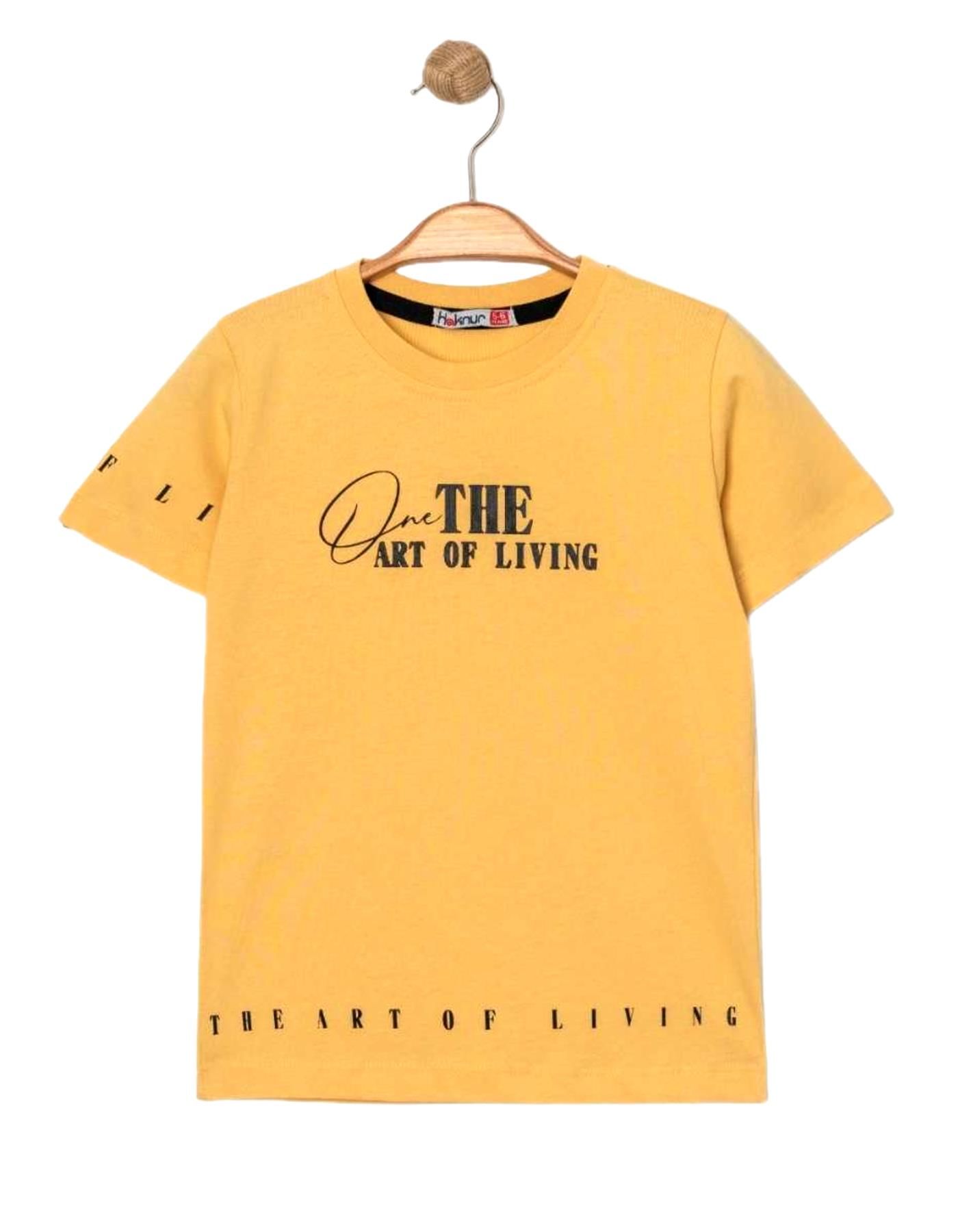 Erkek Çocuk The Art Of Lıvıng Baskılı Tişört BGL-ST04454