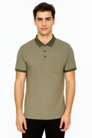 Erkek Polo Yaka Jakarlı Tişört BGL-ST00535