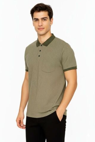 Erkek Polo Yaka Jakarlı Tişört BGL-ST00535