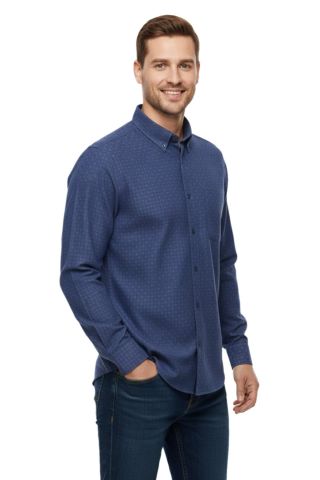 Erkek Kışlık Uzun Kol Tek Cepli Gömlek 3565 BGL-ST04807