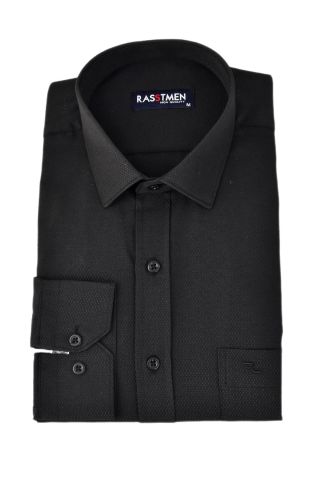 Erkek Klasik Uzun Kollu Armürlü Gömlek BGL-ST03259