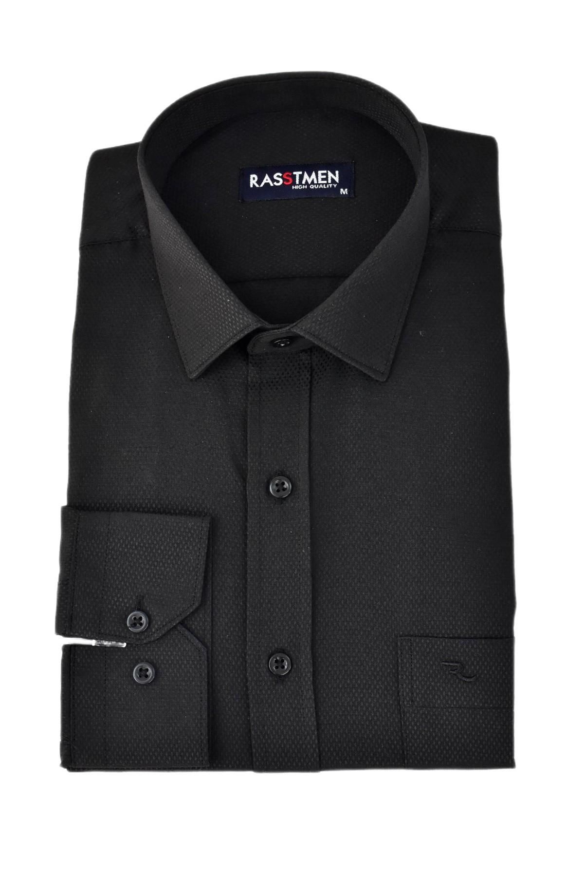 Erkek Klasik Uzun Kollu Armürlü Gömlek BGL-ST03259