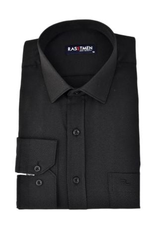 Erkek Klasik Uzun Kollu Armürlü Gömlek BGL-ST03259