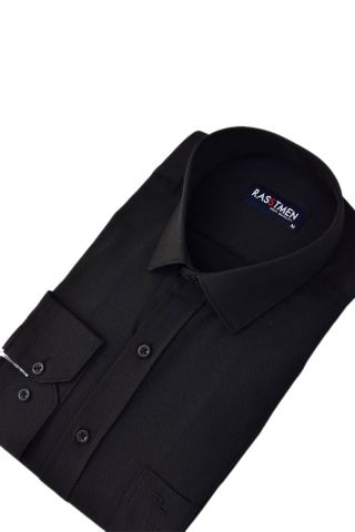 Erkek Klasik Uzun Kollu Armürlü Gömlek BGL-ST03259