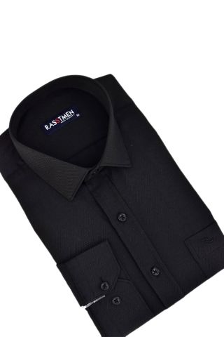 Erkek Klasik Uzun Kollu Armürlü Gömlek BGL-ST03259