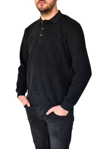 Erkek Büyük Beden Polo Yaka Sweatshirt 2260-BTL BGL-ST02353