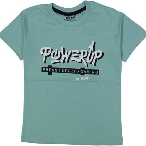 Erkek Çocuk Poverup Baskılı Tişört BGL-ST04458