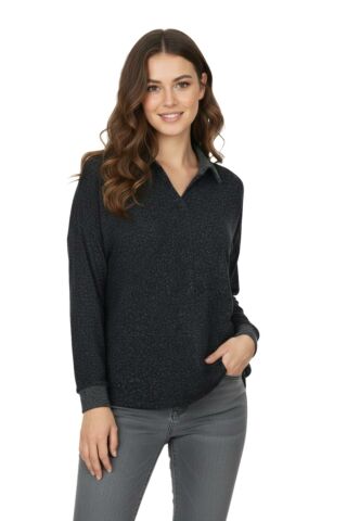 Kadın Yumoş Polo Yaka Modelli Bluz BGL-ST05140