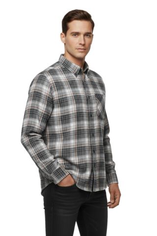 Erkek Kışlık Uzun Kol Tek Cepli Gömlek 3783 BGL-ST04808