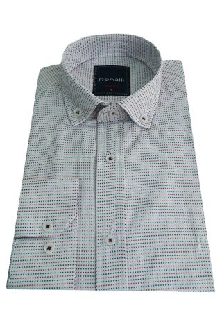 Erkek Gömlek Slim Fitt Puantiyeli Rehalli BGL-ST00803