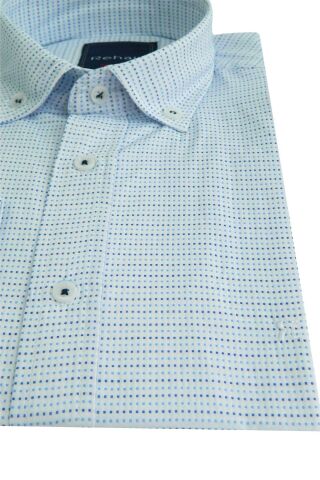 Erkek Gömlek Slim Fitt Puantiyeli Rehalli BGL-ST00803