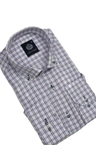 Erkek Ekose Klasik Uzun Kol Gömlek Oxford BGL-ST02990
