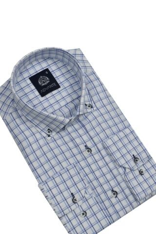 Erkek Ekose Klasik Uzun Kol Gömlek Oxford BGL-ST02990