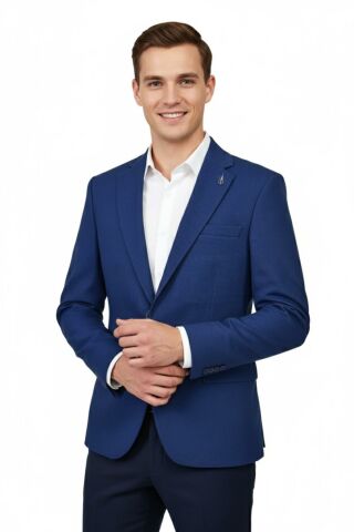 Erkek Tek Spor Ceket Çift Yırtmaçlı BGL-ST04982