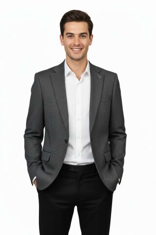 Erkek Tek Spor Ceket Çift Yırtmaçlı BGL-ST04982