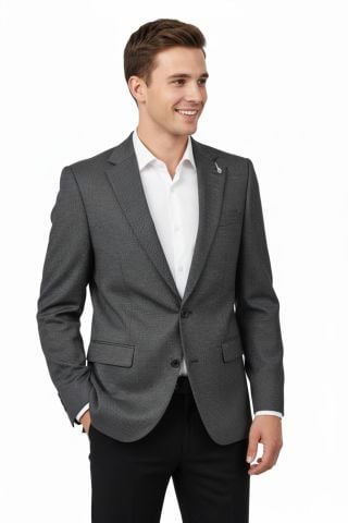 Erkek Tek Spor Ceket Çift Yırtmaçlı BGL-ST04982