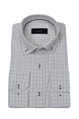 Erkek Klasik Piti Kare Tek Cepli Gömlek BGL-ST03905