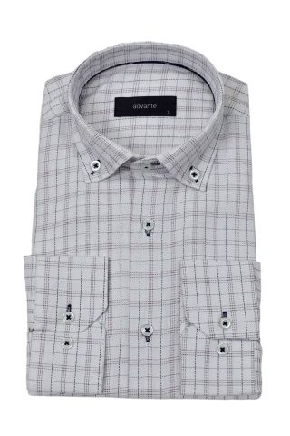 Erkek Klasik Piti Kare Tek Cepli Gömlek BGL-ST03905