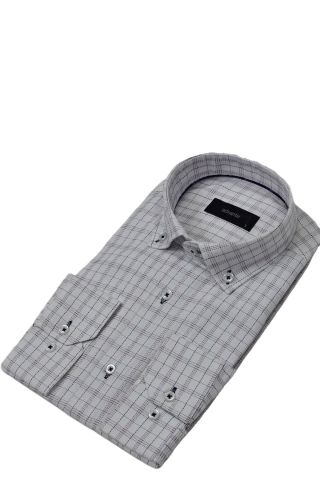 Erkek Klasik Piti Kare Tek Cepli Gömlek BGL-ST03905