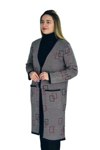 Kadın Triko Uzun Hırka UC1574 BGL-ST03457