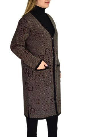 Kadın Triko Uzun Hırka UC1574 BGL-ST03457