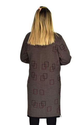 Kadın Triko Uzun Hırka UC1574 BGL-ST03457