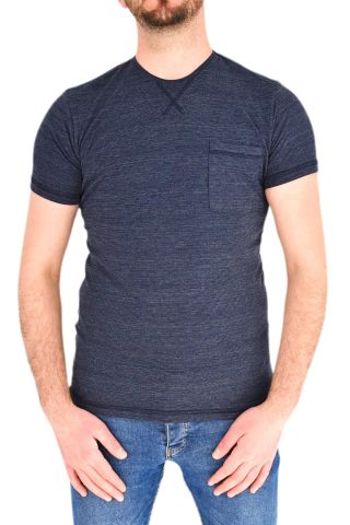 Erkek Büyük Beden Sıfır Yaka Cepli Tişört 1-T-865 BGL-ST01804