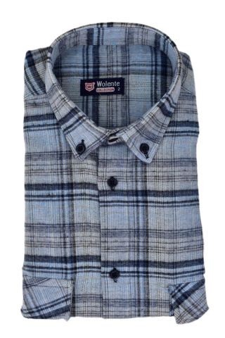 Erkek Pamuklu Kışlık Çift Cepli Kapaklı Gömlek BGL-ST03166