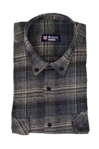 Erkek Pamuklu Kışlık Çift Cepli Kapaklı Gömlek BGL-ST03166