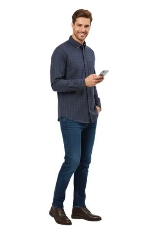 Erkek Kışlık Uzun Kol Gömlek 3532 BGL-ST04803