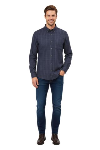 Erkek Kışlık Uzun Kol Gömlek 3532 BGL-ST04803